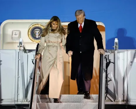 President Trump Preparing to Meet the King as Protesters Assemble in the UK